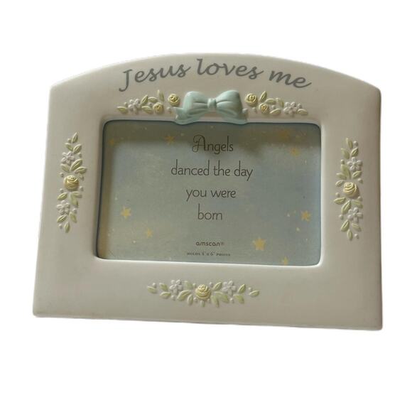 White and Blue Angel Frame - Picture 4 of 4